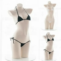 Lady Sexy Solid Color Halter grudnjak G-string bikini set kupaći kostim kupaći kostim