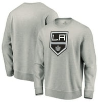 Muške fanatike marke Siva Los Angeles Kings Primary logotip Fleece pulover dukserica