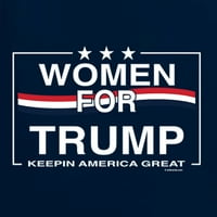 Divlji Bobby, žene za Trumpove političku unisu Crewneck grafički zvezni duks, mornarica, 3x-velika