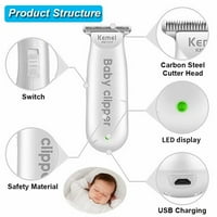 Kemei Electric Baby kose Trimer Mini prijenosni kose KLIJENJE KUĆA USB punjiva stroj za rezanje kose
