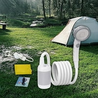 Prijenosni kamp tuš, električni tuš, USB punjivi ručni tuš sa tušem sa crijevom za putni ruksak