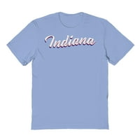 Indiana grafički svijetlo plava muška pamučna majica