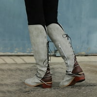 Modni temperament patentnih patentnih patentnih potpetica preko potpetice u obliku koljena plus veličina ženske čizme