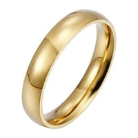 OZMMYAN prsten video zvono modni nehrđajući čelik Ženski prsten za žene Veličina zvona 5- Koledž tipa za manje