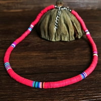 Podesivi lanac klavikula Rainbow polimerna glina zborokoš ogrlicu za žene poklon