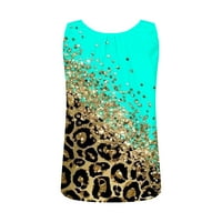 Dyegold Womens The Tans Loot Fit Summer Swirty Casual Cvjetne tiskane košulje bez rukava okrugli izređe na plaži