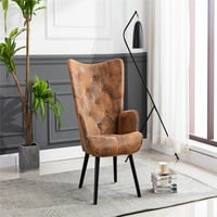Moderna akcenta za dnevni boravak, salon stolica sa drvenim nogama Flanel stolica, pojedinačni kauč