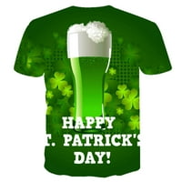 Muška majica St.Patrick kratki rukav sladak crtani grafički majica TOP Ležerna majica okruglog vrata