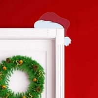 Rdeuod Božićne ukrase, Božićni ukras okvira vrata Božić Santa Claus Vratna vrata Viseći ukras za Božić,