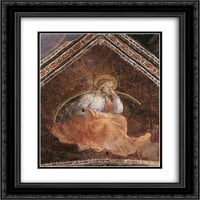 Filippo lippi matted crni ukrašeni uokvireni umjetnički print 'St. Luke evanđelista '