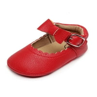 Colisha Toddler STANS Mekani jedini Mary Jane prva šetačica haljina za cipele za prozračnu princezu obuću priprema Crvena 4C