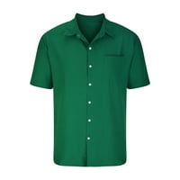 Amidoa muns majica Ležerne modernog velikog i visokog džepnog dugmeta s kratkim rukavima niz majicu Summer Loose Fit Wire-free-free free