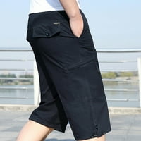 Muški teretni kratke hlače modni patentni zatvarač na otvorenom više džepne kratke hlače Sportske kombinezone casual pantalone
