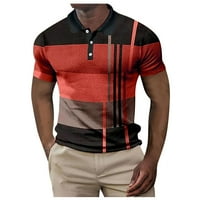 Hanas modni muški vrhovi muške košulje Golf košulja Geometrija 3D 3D Print vanjskih uličnih kratkih