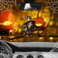 Francuska Dimple Halloween Dekoracije Halloween Dekoracija pasa Viseća, Halloween Božićna stablo Privjesak za ukrašavanje ureda za automatsko uređenje prozora, ruksak ukras, helloween ornament