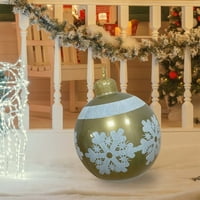 Dezsed na otvorenom Božić ukrašeni kuglični džinovski božićni kuglični božićni ukrasi za božićne drvve kao emisija
