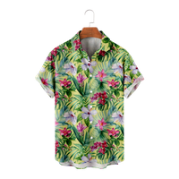 Muška košulja za tate niz kratki rukav Ležerni stilski moderski vrhovi plaže Jeftini kostim, do 8XL