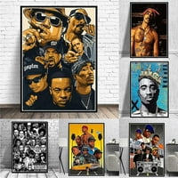 Tianlu Canvas Slikanje Wall Art Hip Hop Singer Reper Portret Print Slike Dnevna soba Početna Dekor Posteri