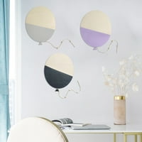 Lomubue Zidna naljepnica Nordic Style DIY DRVENO Nedovremeni balonski zidni pribor za domaćinstvo