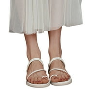Proljetne ljetne modne ženske sandale ravne tange niske pete Ležerne prilike pune boje papučene pjene