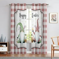 GLONME BlackOut prozor za zavjese Energetski učinak zatamnjenja Gromet privatnosti Windows Curtains Termalno izolirano Moderno plaćeno debelo UV zaštita Style-G 2pc: 42x54in