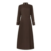 Zimski kaputi za žene, žene zimski kaputi, žena čvrsti dugih rukava haljina kostim Cosplay Chaplaincy