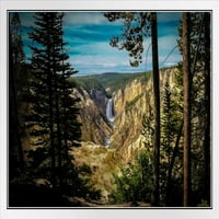 Laminirani Yellowstone Falls Grand Canyon of Yellowstone River Nature Pejzaž fotografije Poster Suha