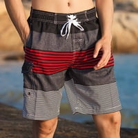 Auroural muškarci kratke hlače za čišćenje muške havajske kratke hlače Elastični struk džep za crtanje Slim Fit Capris Hlače na plaži Casual Home Holiday Surfanje hlače hlače