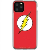 Skinite DC stripove Flash Emblem iPhone Pro Clear Case