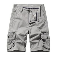 Klizaly Radne kratke hlače za muškarce, muške povremene čiste boje na otvorenom Pocket plaža Radna pantalona