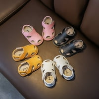 Baby sandale Ljetna mekana potplata kožna odvajana plaža uniseks-dijete i dječje djece i dječje cipele