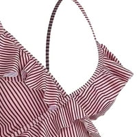 Ljetni porodiljski kupaći kostim V-izrez jedan kupaći kostim ruffled čipka u monokini