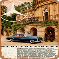 Metalni znak - Mercedes-Benz - Vintage Rusty Look