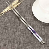 Wiueurtly Pairs štapići za višekratnu upotrebu, metalni štapići od nehrđajućeg čelika, perilica posuđa sef