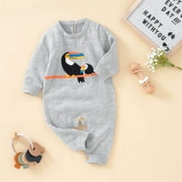 Rovga Boy Girl crtica pleteni džemper za bebe Tumcin Romper Pamuk odijelo Odjeća Kawaill Dječja odjeća
