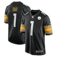 Muški Nike broj tata Black Pittsburgh Steelers dres igre