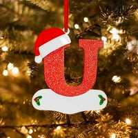 Božićni ukras Mini božićni kuglični ukrasi Božićne ukrase na engleskom obliku ukrasi DIY Dr. Decor jedno