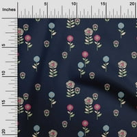 Onuone viskoza šifon crna tkanina cvjetna retro prestanak opskrbe Ispisuje šivanje tkanine sa dvorištem