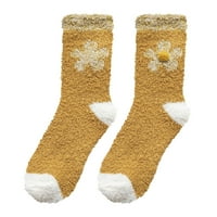 Ženske čarape Ne Prikaži termičke čarape Coral Socks Stripe čarape Šarene lagane čarape Zimske čarape