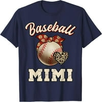 Baseball Mimi Bandana Leopard Heart Fans Majčin dan majica