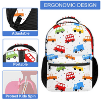 Anime crtani backpack za lapton za dječake, Floral Kawaii Toddler ruksaci za teen djevojke, povratak