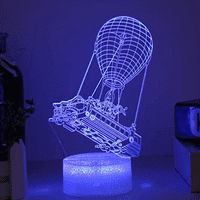 Igraonica Sobna noćna svjetla lampa 3D vid efekt LED noćni stol za stol svjetla Daljinski upravljač