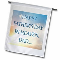 3drose sretan dan očeva na nebu, tata - bašte zastava, prema