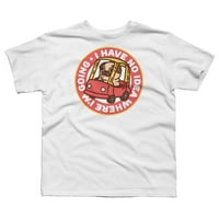 Puglie nowhere Club Boys White Graphic Tee - Dizajn ljudi XS