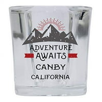 Canby California Suuvenir Squaneri Trga baza alkoholna pića Shot Glass Adventure čeka dizajn