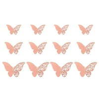 Početna Dekor 3D Thredimenal Hollow Pearl Paper Butterfly zidna naljepnica Dekor Zidne spavaće sobe