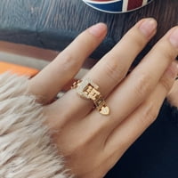 Toyella Mekani lanac Zmija prsten ženski prstenovi jednostavna narukvica zlato