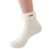 Riforla zimska puna boja pletiva plišane tople čarape Početna Čarapa Skijaške čarape Mjesečeve čarape I Jedna veličina