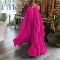 Sayhi džepni veliki čvrsti ljuljački modni remen haljina casual labava ženska haljina za žensku haljinu
