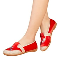 Udobne putne cipele za žene casual sandale za žene ravne cipele remen elastične dame vezene cipele cipele